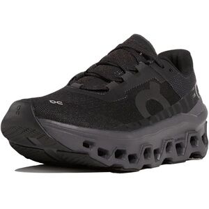 NWT On Running Cloudmonster Black and Gray Athletic Sneakers